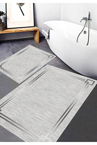 ROVİGO HOME Digital Printing Modern Bathroom Rug Double Bath Mat Rvg5-Lna0023...