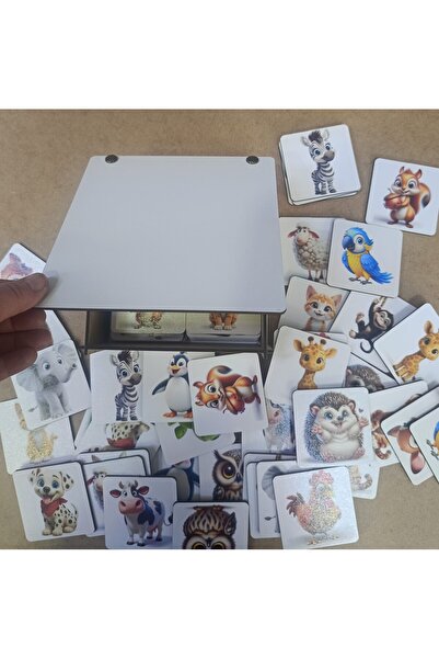 TuraLazerKesim 21 set Ahşap Eşleştirme Kartları