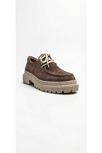 Ustalar Ayakkabı Çanta Mink Suede Women's Genuine Leather Shoes 074.2054