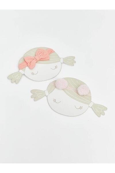 LC Waikiki Baby Girl Hair Band with Pink Bow Figure, 2-Pack (S6)