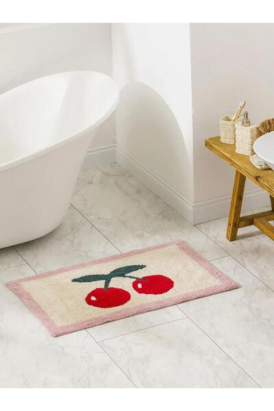 LC Waikiki Covoraș de baie cu imprimeu mixt cireșe 50x80 cm (S6)