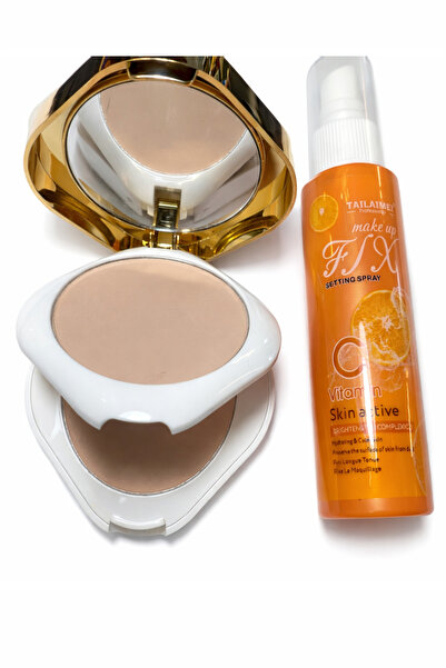 OEM Face Makeup Kit – Compact Powder + Vitamin C Setting Spray