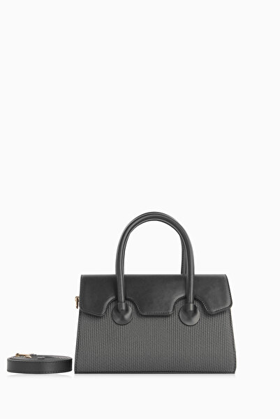 Tuğba Kapaklı Minimal Çanta - Siyah