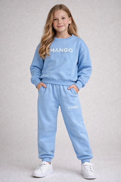 NOBLEKIDS Logo Printed Blue Set – Unisex Set 3 Thread Lightly Embroidered, Ag...