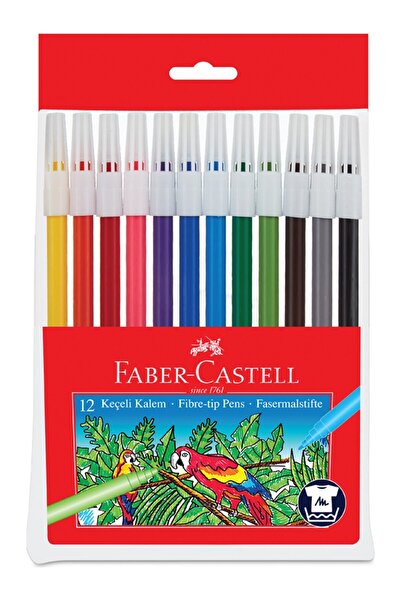 Emre Tuval قلم شعر 12 لونًا، ألوان زاهية، حبر قائم على الماء قابل للغسل، آمن ...