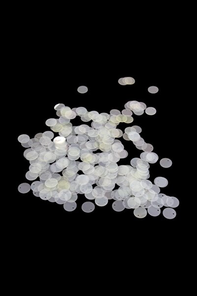 Serhat Aksesuar ve El İşçilik Şeffaf Krem 12 mm Yandan Delikli Plastik Pul Pa...