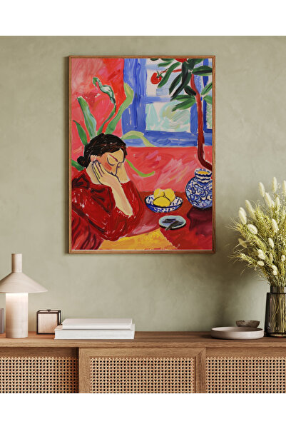 woodhomeworks Tablou decorativ pentru birou, dintr-o singură piesă, seria Mat...