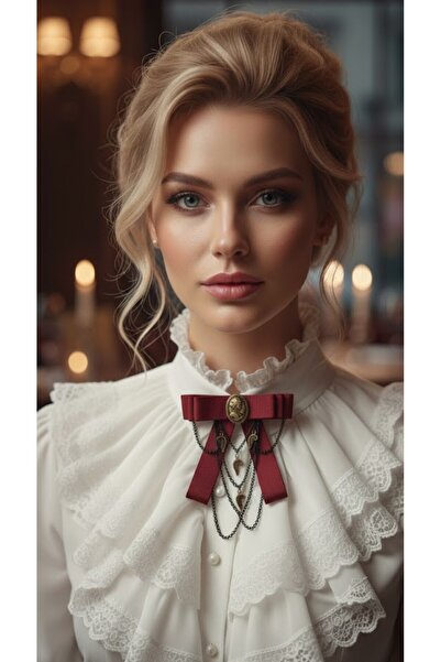 LO ADORO Vintage Victorian and Bee Detailed Brooch Women's Tie Bowtie Elizabe...