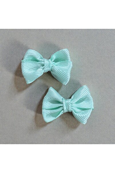 EGOMİ Satin Ribbon Hairless Baby Hair Clip Double