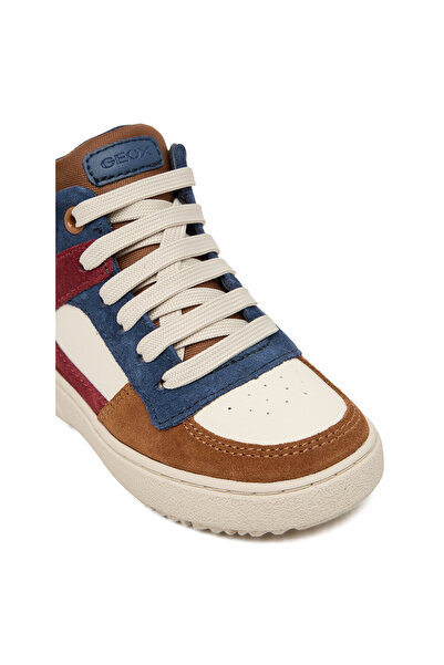 Geox Teniși pentru băieți, gri deschis/maro deschis, J Theleven J46LDC 05