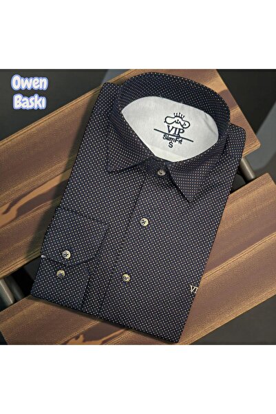 EREN STYLE Slim Fit Cotton Long Sleeve Shirt with Hidden Button Collar, Quali...