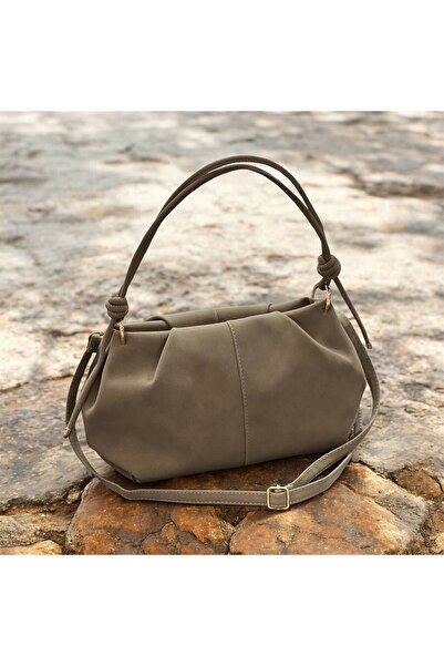 Shero shoes Women's Ossi̇ Suede Pleated Shoulder Bag