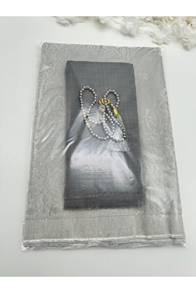 LenaToptan 10 Pieces Prayer Rug, Flared Scarf and Prayer Beads Set, Hajj Umra...