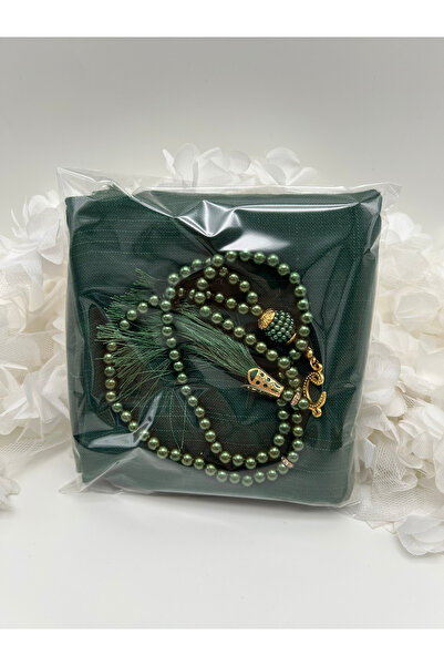 LenaToptan 10 Pieces of Flared Scarves and Prayer Beads Set, Hajj Umrah Mawli...