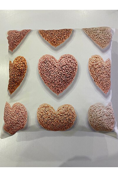 ART ÇEYİZ Digital Printed Throw Pillow Cover 2 Pieces Suede Fabric