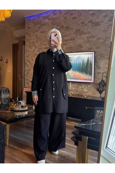 MİMİ Luxury Wear Women's Hijab Shirt-Pants & Sweatpants Set