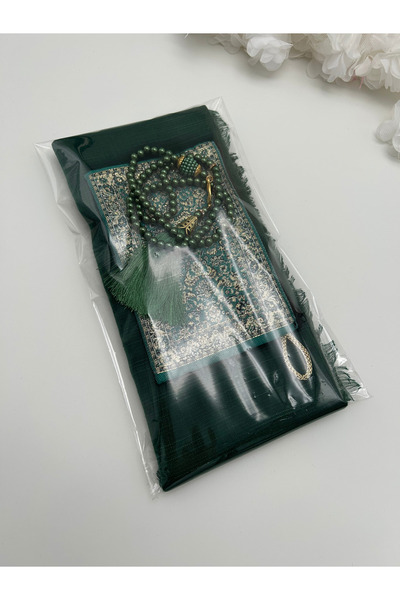 LenaToptan 10 Pieces of Flared Scarves, Wallet and Prayer Beads Set, Hajj Umr...