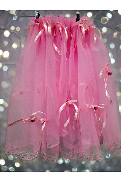 OBSIDION Decor CRISTELNITA - din tulle - fundite - roz