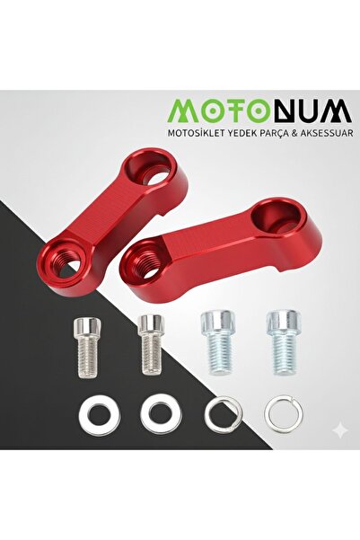 Motonum Tvs Jüpiter 125 Ayna Genişletme Aparatı-Kırmızı Renk-AG22877