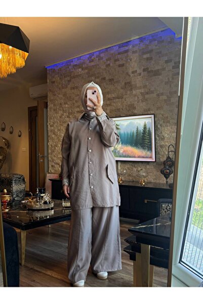 MİMİ Luxury Wear Women's Hijab Shirt-Pants & Sweatpants Set