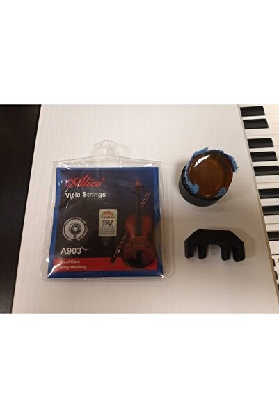 Generic Brand Viola String Set, Strong Sounds with Resin and Violin Mute