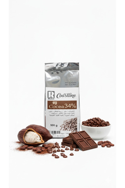 HF Belgian milk chocolate chips, 500g, 34% cocoa content