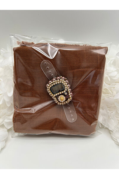 LenaToptan 10 Pieces of Flared Scarves and Zikirmatik Set, Hajj Umrah Mawlid ...