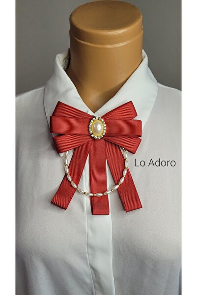 LO ADORO Vintage Victorian and Bee Detailed Brooch Women's Tie Bowtie Elizabe...