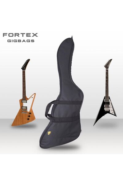 Genel Markalar 300 Serisi Explorer Kasa Elektro Gitar Kılıfı Siyah, Koruma ve...
