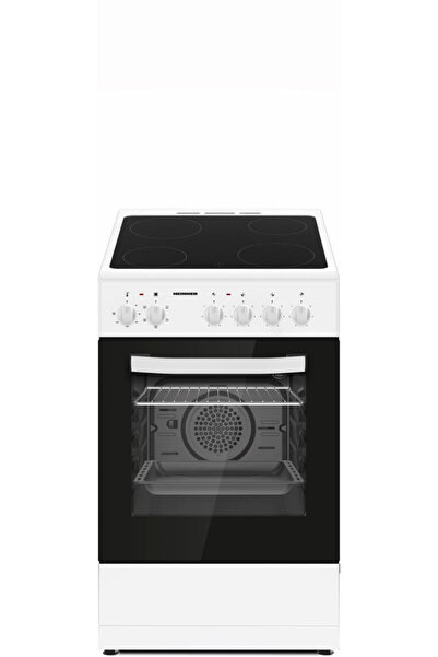 Heinner ELECTRIC STOVE HFSC-S56E4VWH, VITROCERAMIC HOB, 4 COOKING ZONES, ELEC...