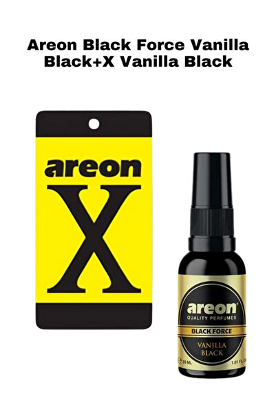 Areon Black Force Vanilla Black Sprey+X Vanilla Black