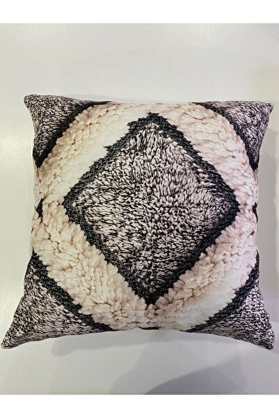 ART ÇEYİZ Digital Printed Throw Pillow Cover 2 Pieces Suede Fabric
