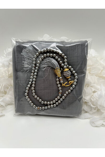 LenaToptan 10 Pieces of Flared Scarves and Prayer Beads Set, Hajj Umrah Mawli...