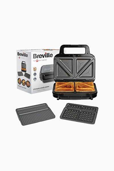 Breville 3’ü 1 Arada Üstün Sandviç Makinesi, Paslanmaz