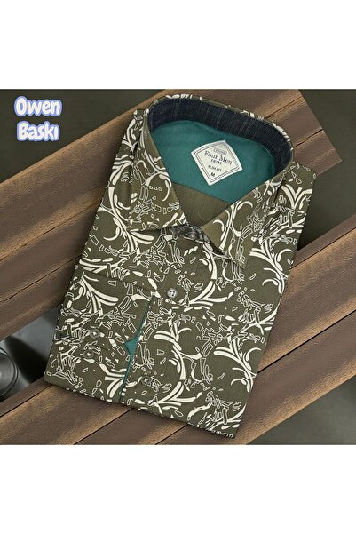 EREN STYLE Slim Fit Cotton Long Sleeve Shirt with Hidden Button Collar, Quali...