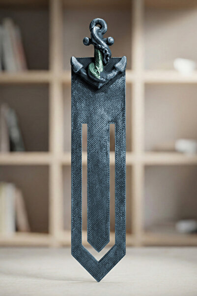 ZAP AKSESUAR Çapa Figürlü Kitap Ayracı El Yapımı 3 Boyutlu Denizci Temalı Hed...