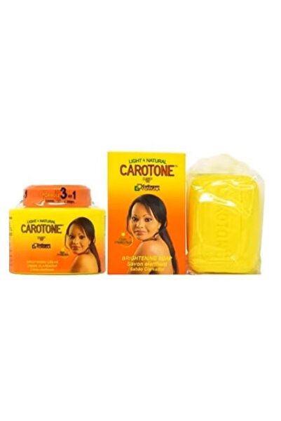 Carotone مجموعة صابون وكريم كاروتون بالكولاجين لتفتيح البشرة