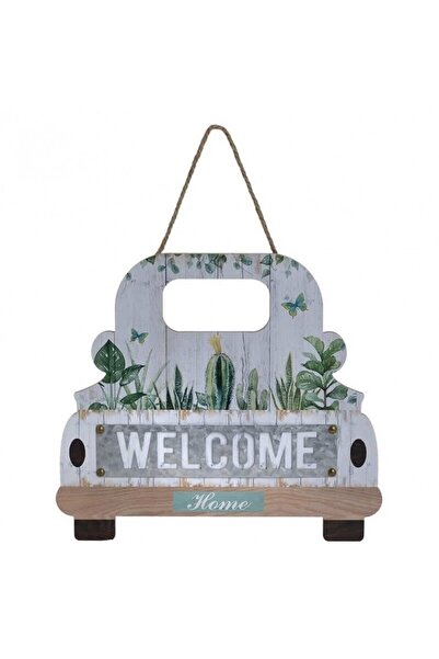 Decoratiuni Dulci Welcome decor din lemn