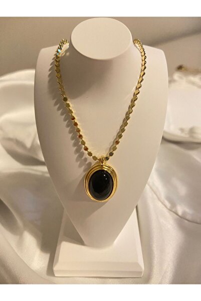 baelatelier Bael Atelier Siyah Taşlı Kolye