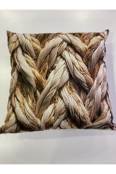 ART ÇEYİZ غطاء وسادة من قماش الجلد المدبوغ مطبوع رقميًا 2 قطعة