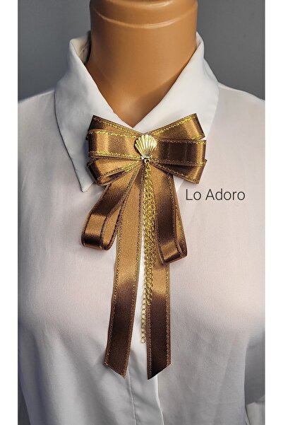 LO ADORO Vintage Victorian and Bee Detailed Brooch Women's Tie Bowtie Elizabe...