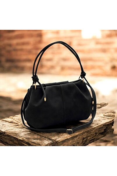 Shero shoes Women's Ossi̇ Suede Pleated Shoulder Bag