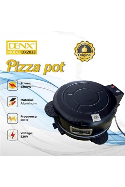 Denx صانعة البيتزا الكهربائية DX 2033 - بيتزا لذيذة في دقائق