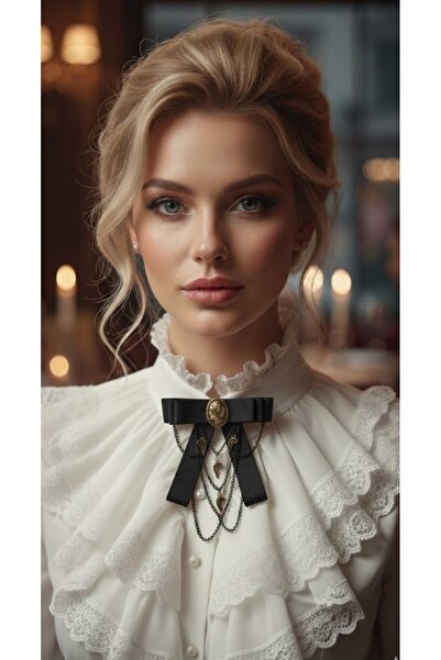 LO ADORO Vintage Victorian and Bee Detailed Brooch Women's Tie Bowtie Elizabe...