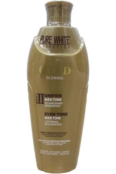 Pure White Cosmetics لوشن تفتيح البشرة بالذهب 400 مل
