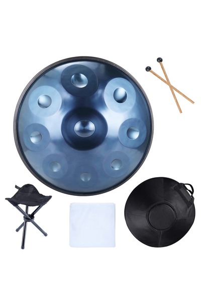 Anka Focus Hp-9t-sl Handpan - 9 Tonlu Gümüş (profesyonel - Çelik Perküsyon) |...