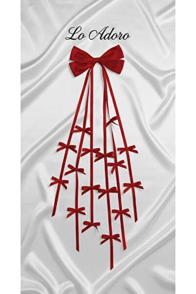 LO ADORO Multiple Ribbon on Wire Ribbon Bow Buckle Special Production Trend B...