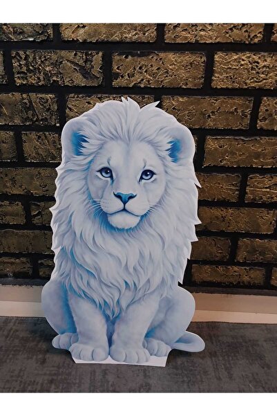 Bolat Dijital ASLAN SAFARİ MAVİ TEMALI Ayaklı Maket 70CM