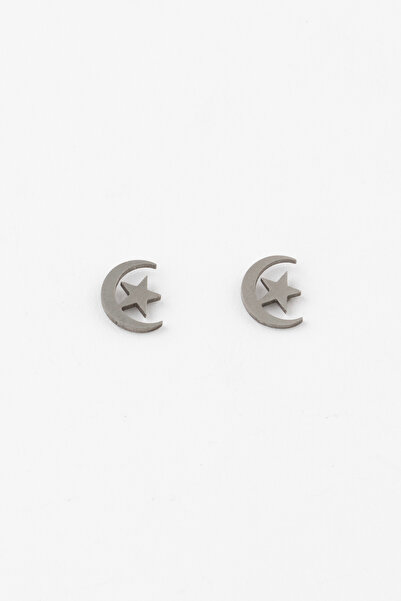 Sortie Aksesuar Ay Yıldız Hilal Bayrak Figürlü Paslanmaz Çelik Renk Atmaz Çiv...