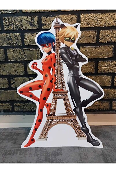 Bolat Dijital UĞUR BÖCEĞİ VE KARA KEDİ Ayaklı Maket 70 cm